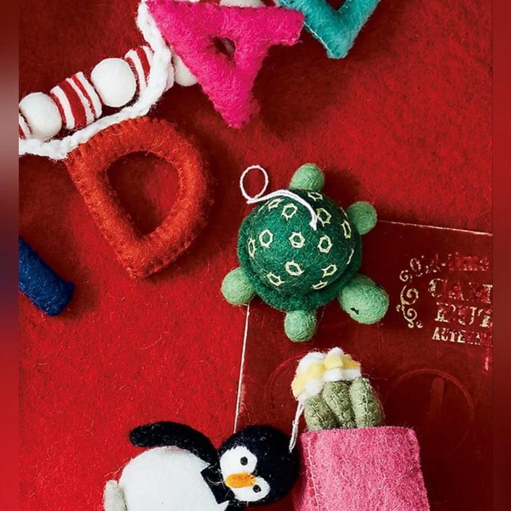 Felt Turtle Ornament - Picture 4 of 5